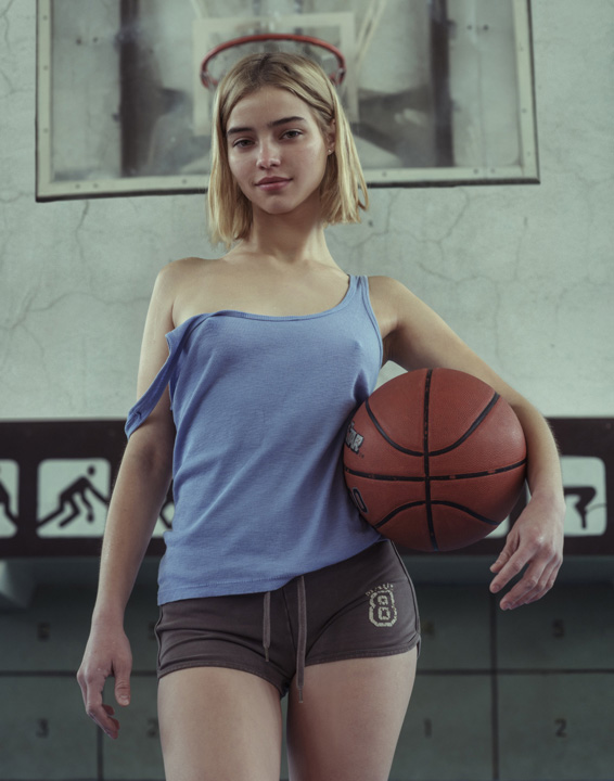 Angel of the Basketball Field